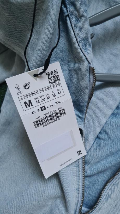 Denimové mini šaty, zara,s