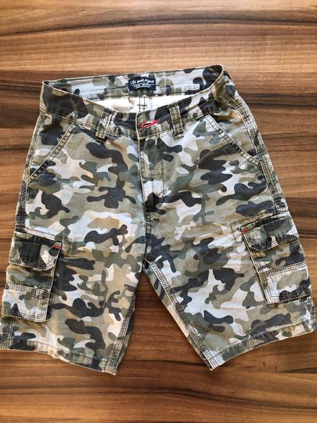 Chlapčenské maskáčové kraťasy, 128