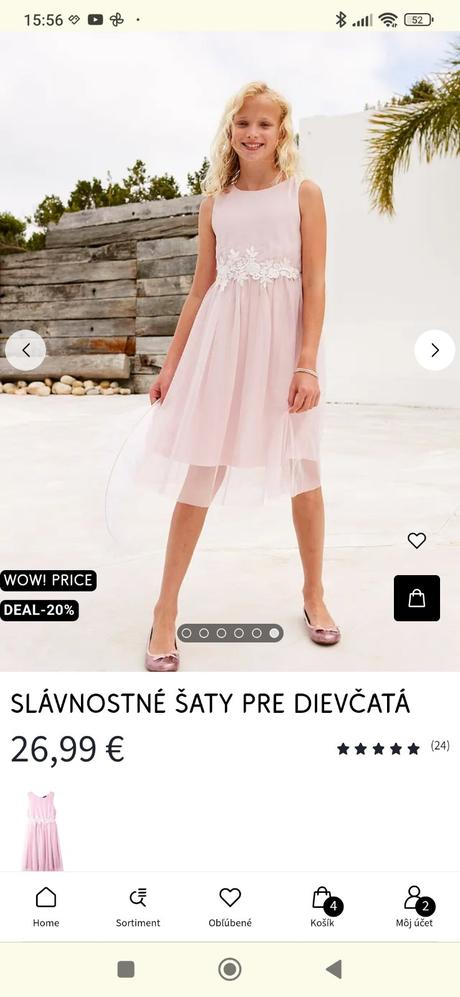 Slávnostné šaty, bonprix,122