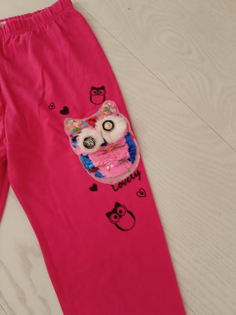 Ružové legíny so sovou, 140