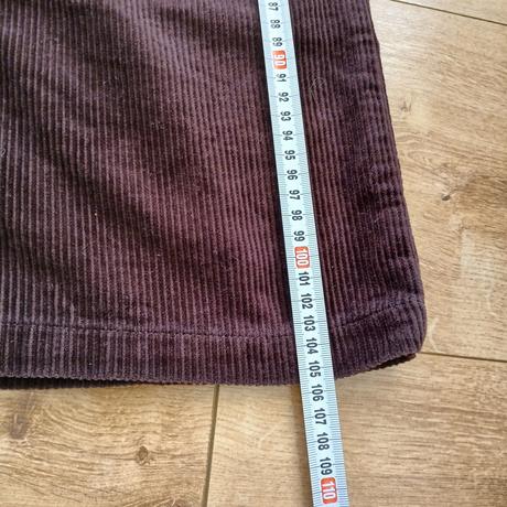 Tmavohnedé bavlnené menčestráky s vysokým pásom, tally weijl,s