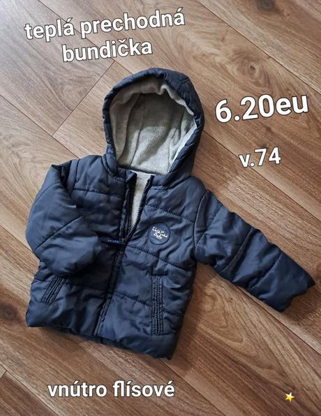 Teplá prechodná bundička, 74