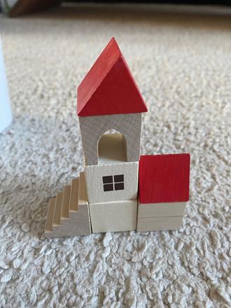 Drevena stavebnica mestecko detoa, 