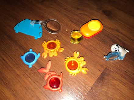 Kinder - zväčšovacie sklá -lupa - 7ks,