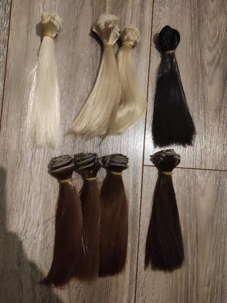 Rovne vlasy na babiky 15 x 100cm, 