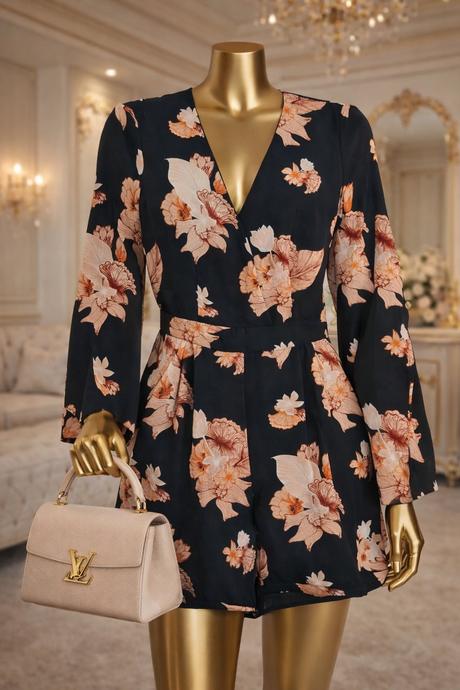 Luxusný kvetinový overal h&m, h&m,36