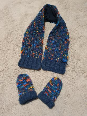 Šál + rukavice, next,86