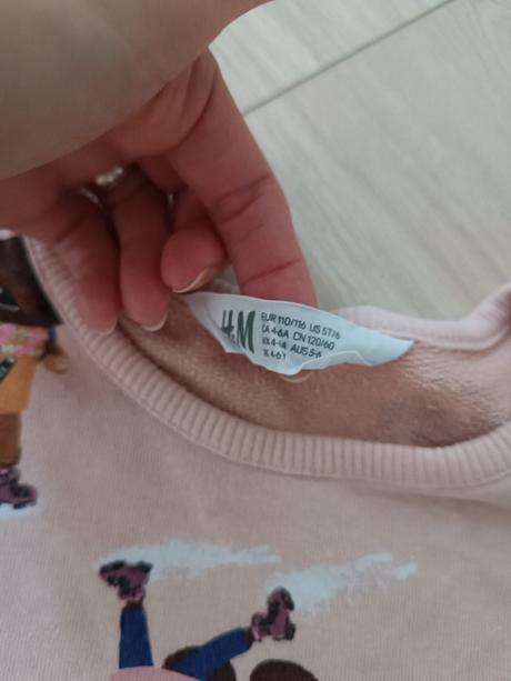 Mikinove šaty hm, h&m,116