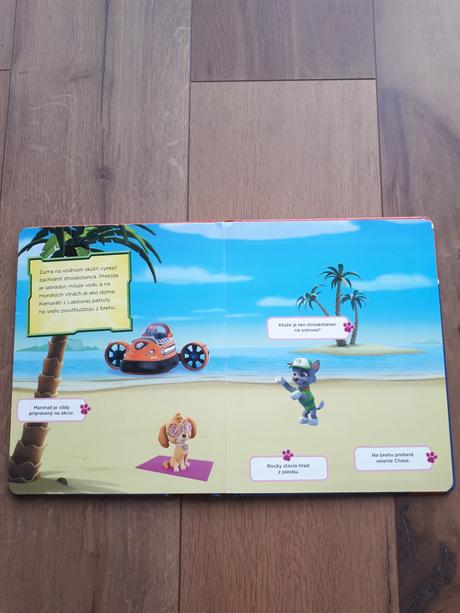 Kniha labková patrola s magnetkami,