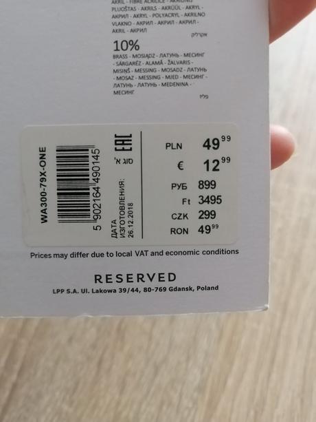 Nádherné náušnice, reserved