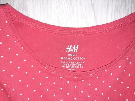 Letné bodkované šaty h&m (122/128), h&m,128