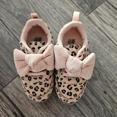 Leopardie tenisky s mašľou h&m 22, h&m,22