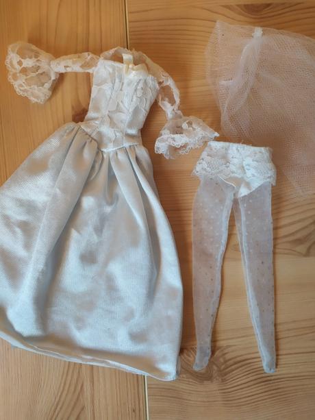 Barbie čipkované svadobné šaty (63), 