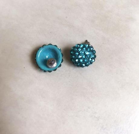 Luxusné štrasové náušnice/polgule,