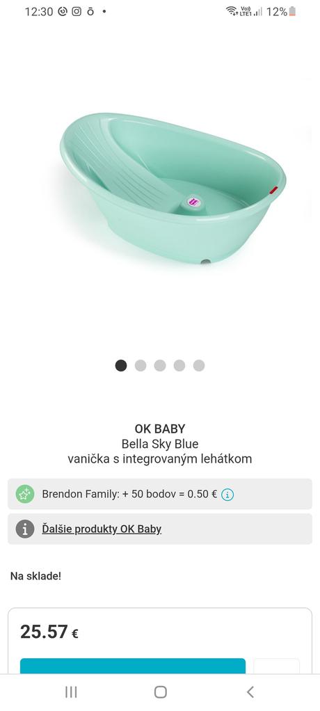 Vanicka na kupanie babatka, 