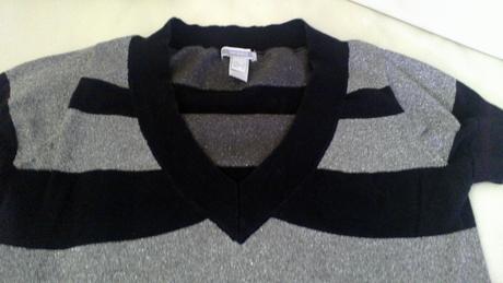Cierno-strieborne upletove tricko, mango,s