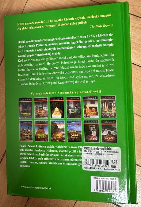 Kniha agatha christie vražda na golfovom ihrisku,