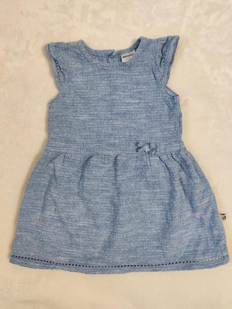 Šaty bavlnené s volánom, jacky,80