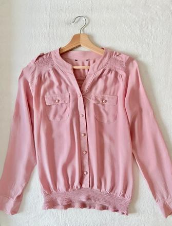 Dámska ružová blúzka, s