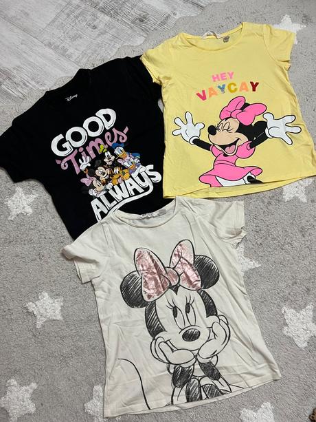 3tricka 134/140 minnie, h&m,134