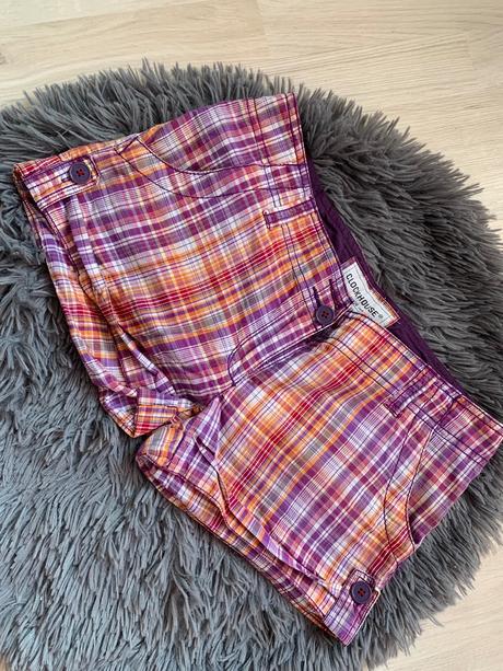 Farebne kockovane kraťasy, clockhouse,s