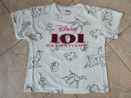 Tričko 101 dalmatins s obojstrannými flitrami, reserved,152