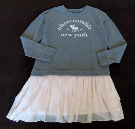 Abercrombie&fitch, mikinové šaty 15-16r./xs, abercrombie&fitch,170