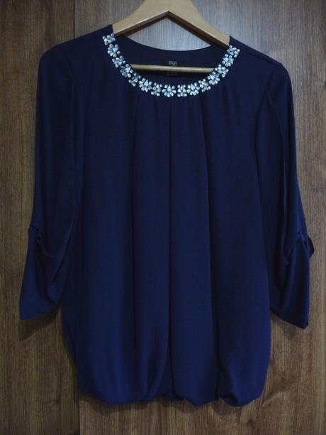 Šifónová blúzka s kamienkami, f&f,40