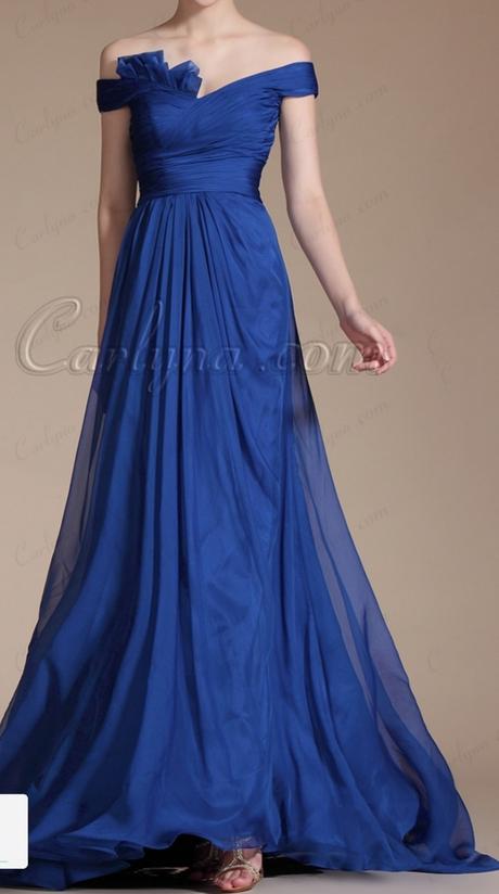 Spoločenské šaty dlhé, modré, xs