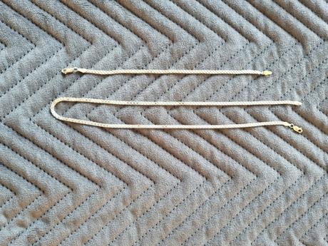 Strieborná retiazka a náramok,