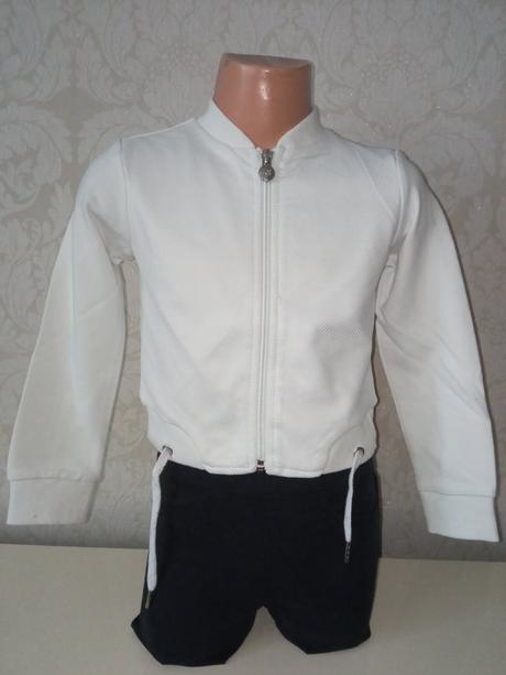 Dievčenská biela mikina miss teen (3 r.), 98