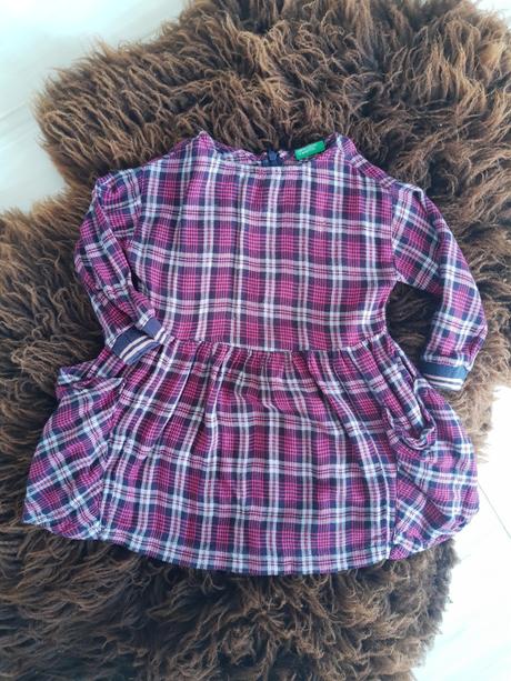 Detské šaty, benetton,86