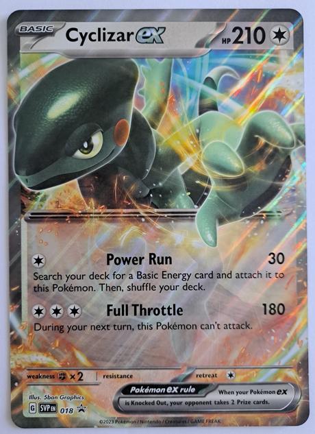 Pokémon jumbo karta cyclizar ex, 