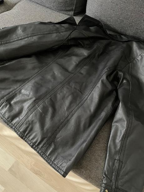 Tommy hilfiger čierna kožená bunda, tommy hilfiger,m