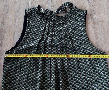 Tmavozelené vzorované šaty, h&m,42