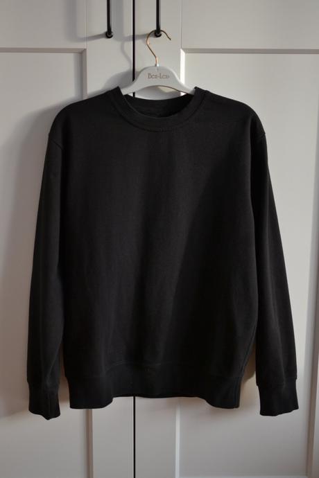 Unisex čierna mikina s, s