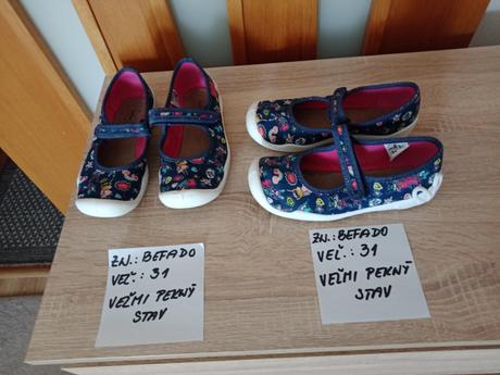 Dievčenské papuče zn.befado veľ.31, 31
