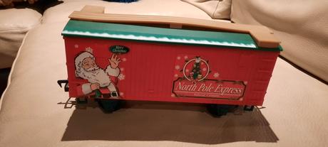 Vláčiky vianočne,veľke - 4 ks, cca 22 x 11cm,