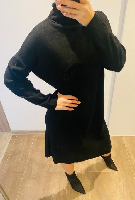 Čierne rolakove šaty suzy mix, xl