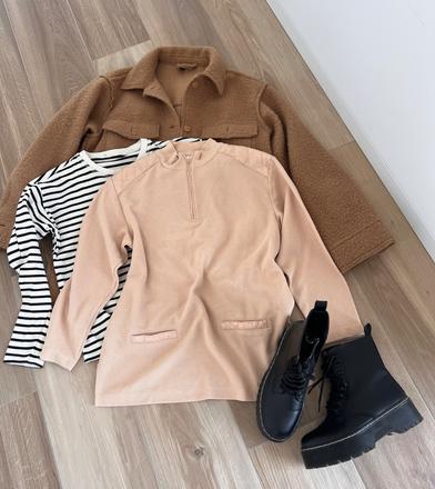 Bežová mikina, h&m,m