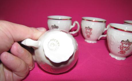 Porcelánové šálky bernadotte /concordia lesov/,