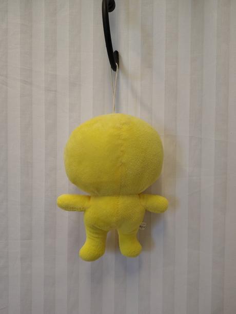 Plyšák žltý emoji s pútkom s veľkými očami, 20 cm,