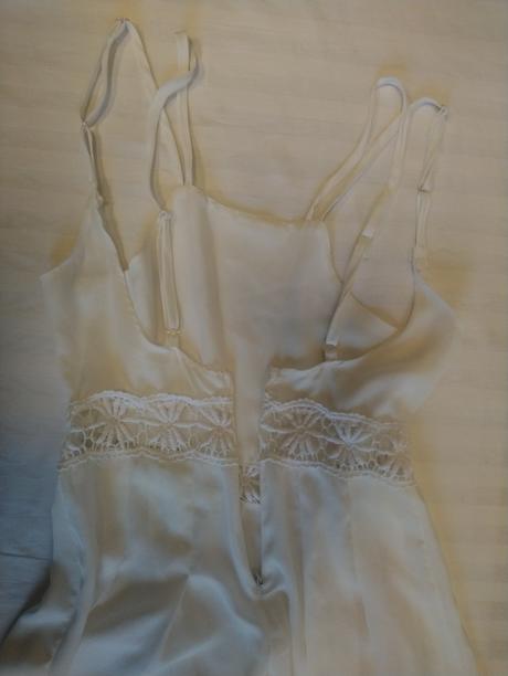 Dámsky biely letný overal, 32/34, 32