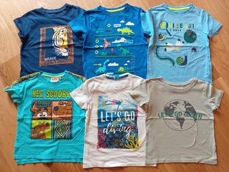 Balík letných tričiek pre chlapca, vel.110, 110