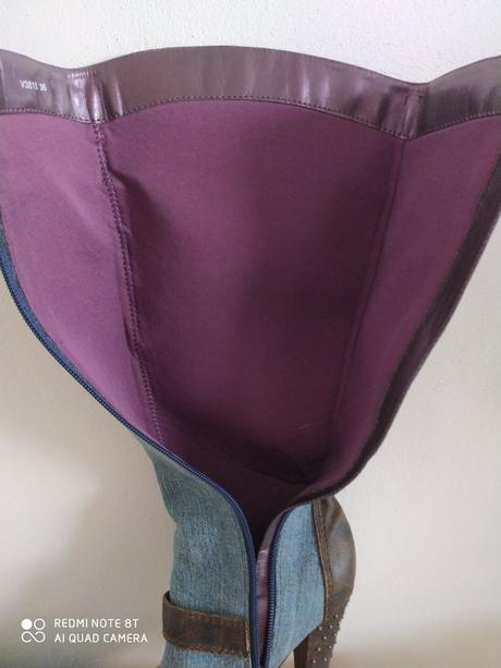 Superštýlove riflové prechodné vysoké čižmy mixer, mixer,36