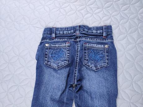 Rifle s motylikmi, super stav, mierne elasticke, lupilu,110