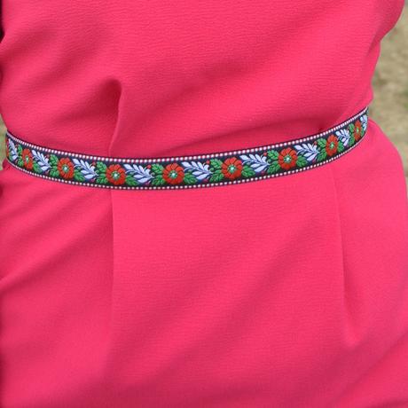 Folklórny opasok úzky 23 mm šírka, 