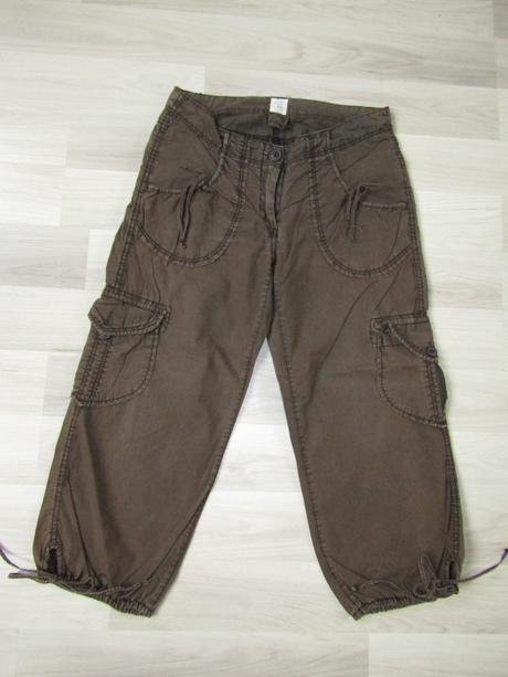 Trojštvrťové nohavice - kraťasy, h&m,36