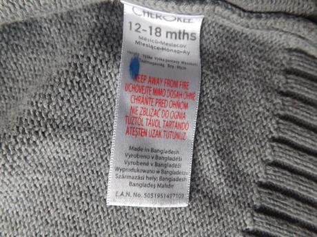 Šedý / hnedý / olivový svetrík s kapucňou, cherokee,86