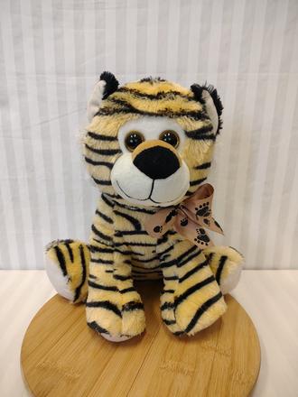 Veľký plyšový tiger sediaci, globo, 32 cm,